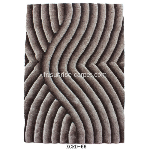 Fine microfibre sol Shaggy Design 3D